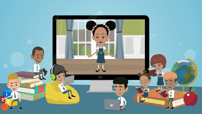 Gig Preview - Create custom kids learning, nursery rhymes, and kid story 2d animation videos