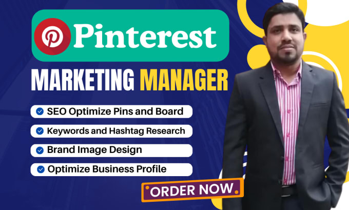 Gig Preview - Optimize profile and pinterest marketing, pin design, create boards