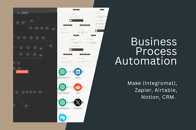 Bestseller - automate business processes using zapier or make or n8n or airtable