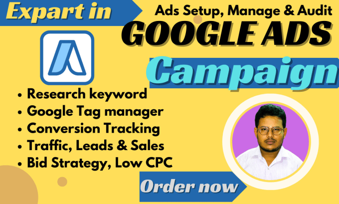 Gig Preview - Setup and manage high performing google ads campaigns