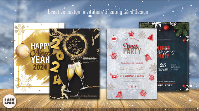 Gig Preview - Do christmas card, greeting card, holiday invitation or party posters