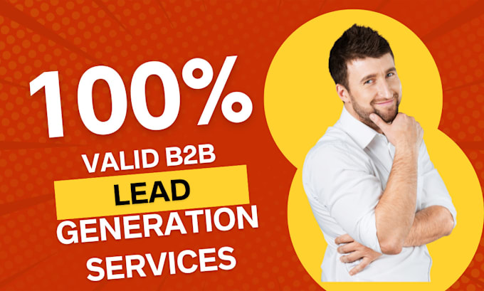 Gig Preview - Provide valid b2b lead generation services