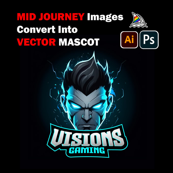 Gig Preview - Create midjourney images into vector art