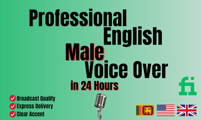 Bestseller - record professional english male voice over in 24 hours