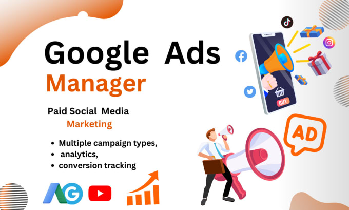 Gig Preview - Your google ads manager for your boost business sale