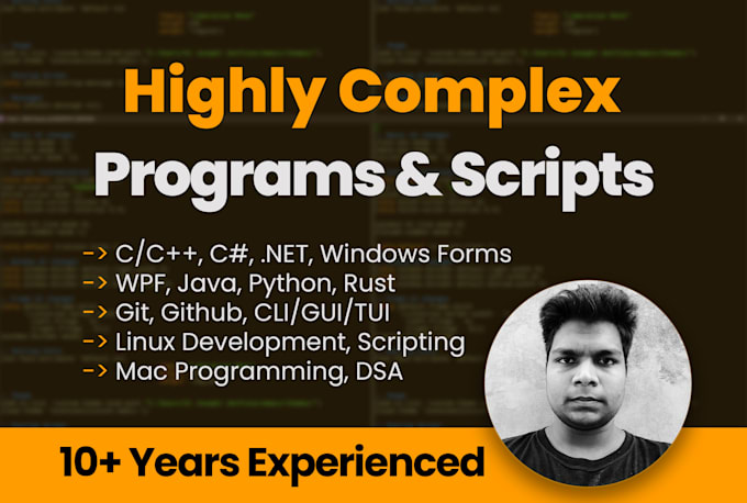 Gig Preview - Program highly complex computer softwares, scripting, programming