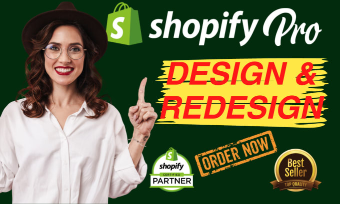 Gig Preview - Do shopify website design, shopify redesign, dropshipping store, shopify website