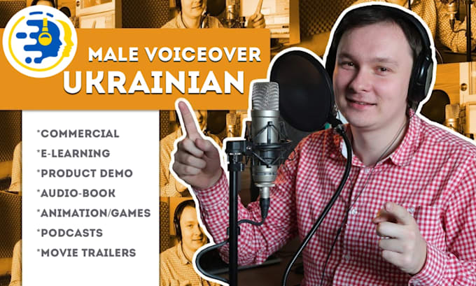 Gig Preview - Record a professional ukrainian voice over