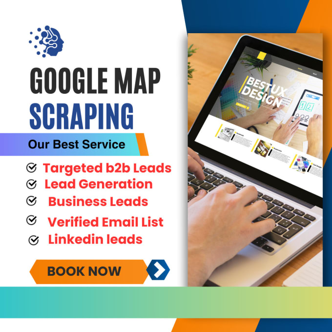 Gig Preview - Scrape google map with verified contact address, business directory and b2b lead