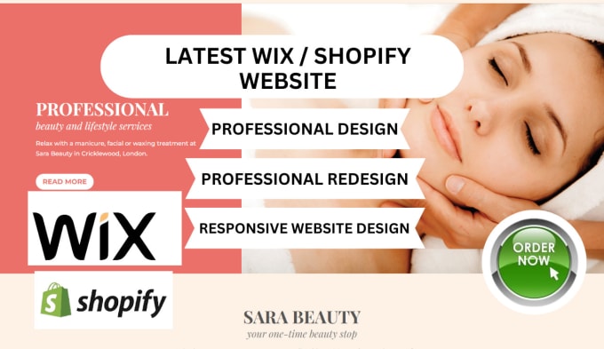 Gig Preview - Fix shopify store design shopify store redesigns latest shopify web wix website