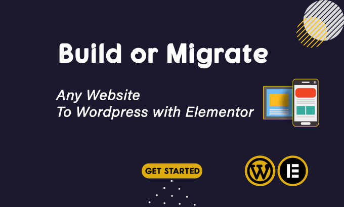 Gig Preview - Build or migrate any website to wordpress website