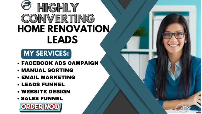 Gig Preview - Generate home improvement leads home renovation leads bathroom remodeling leads