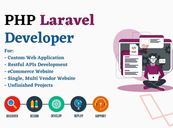 Gig Preview - Fix or build php laravel website and vue js web apps for you