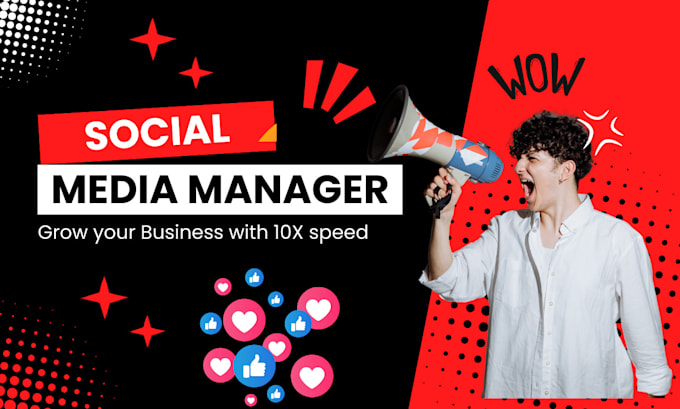 Gig Preview - Be your social media marketing manager and content creator