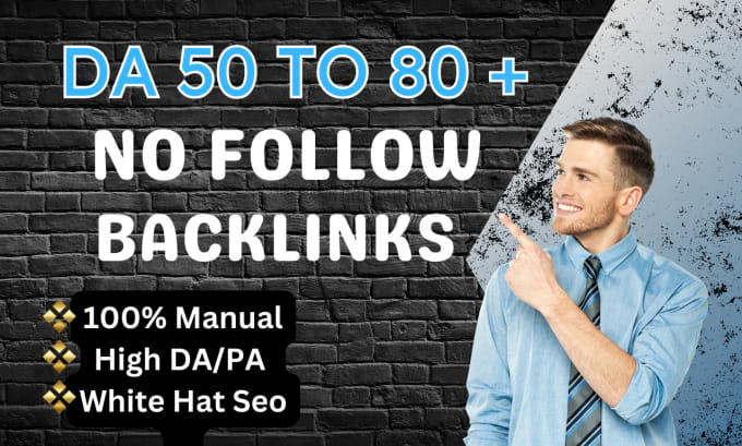 Gig Preview - Create high da  nofollow dofollow seo backlinks manually