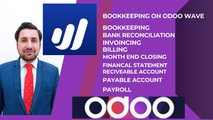 Gig Preview - Do bookkeeping in odoo online and wave accounting,