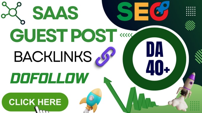 Gig Preview - Provide high authority saas guest post backlinks