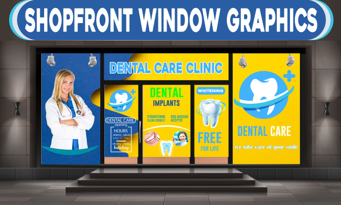 Gig Preview - Design professional shopfront design and window graphics design