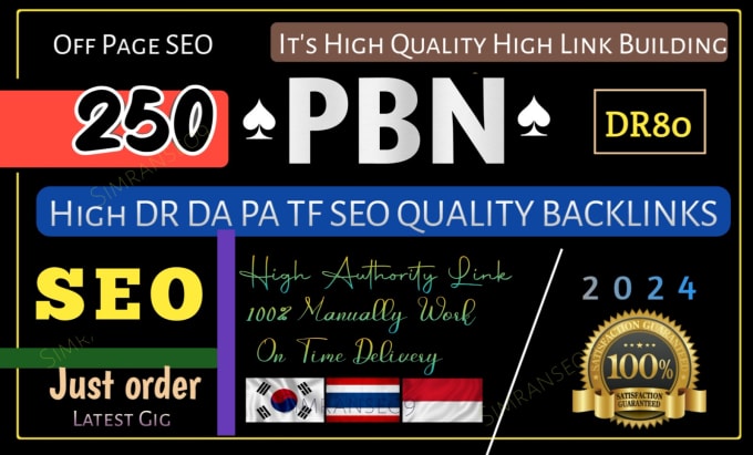 Gig Preview - Do high quality DR 50 and high tf 45 dofollow SEO korea and thai backlinks