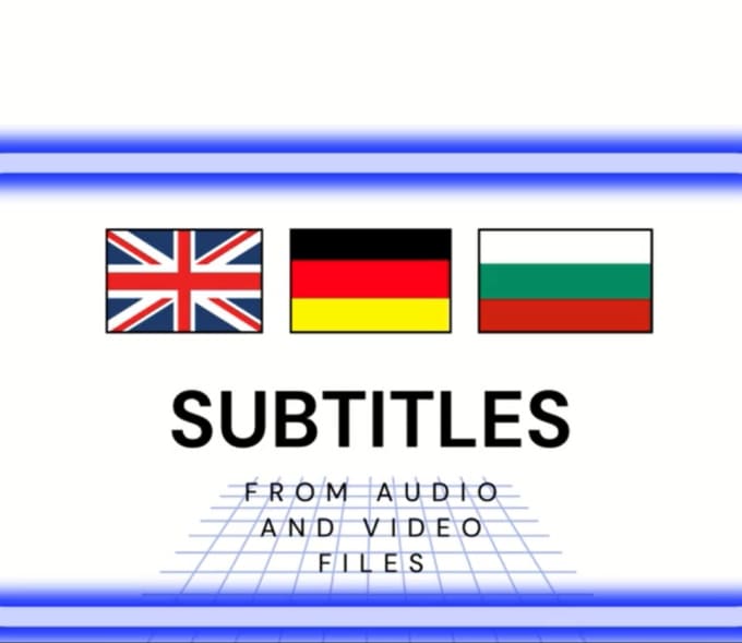 Gig Preview - Create subtitles and captions from and for videos and audio