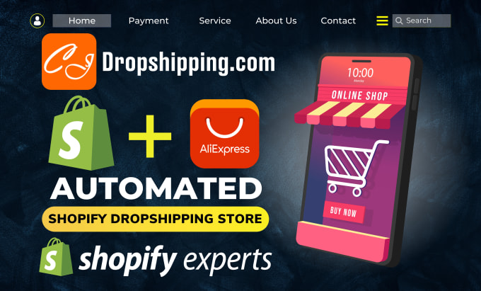 Gig Preview - Build automated shopify dropshipping store and shopify store design