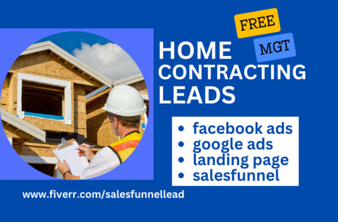 Gig Preview - Contracting leads home construction leads home builder leads contractor leads