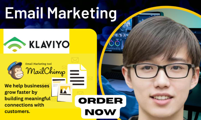 Gig Preview - Setup klaviyo mailchimp email marketing flows on gohighlevel