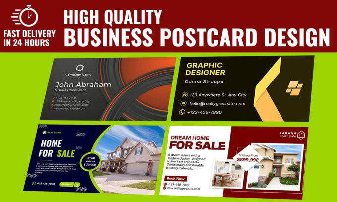 Gig Preview - Design business eddm, direct mail, or real estate postcard