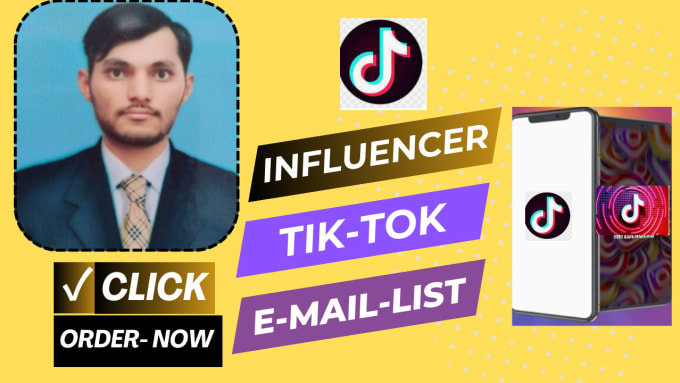 Gig Preview - Find best tiktok influencer list