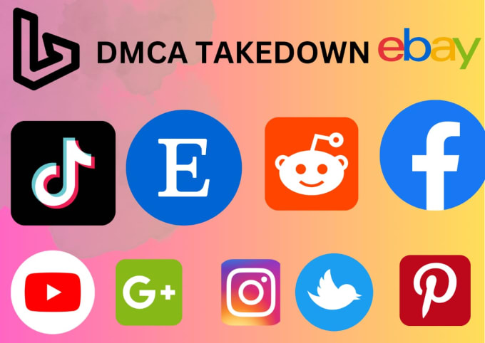 Gig Preview - Takedown harassing defaming report to google,yt,tiktok,fb,ig,reddit,x by dmca