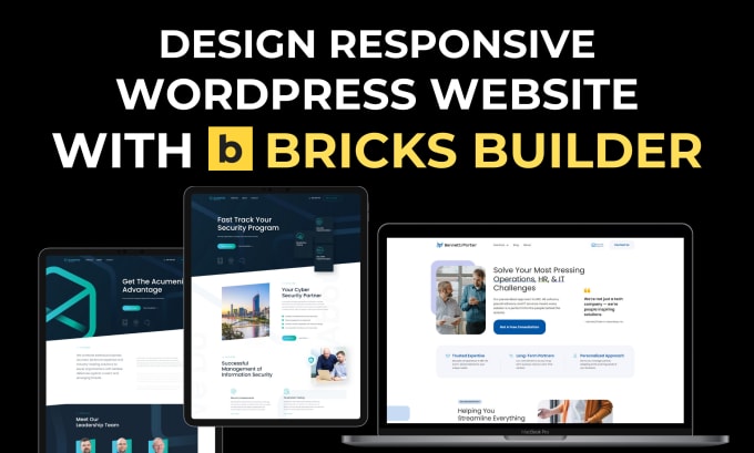 Gig Preview - Design your wordpress website with bricks builder