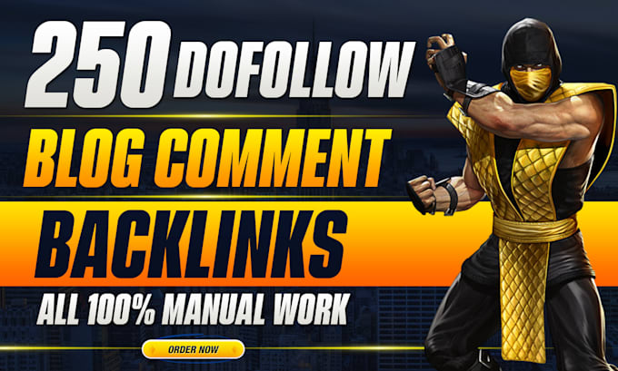 Gig Preview - Do 250 dofollow blog comments backlinks on high da