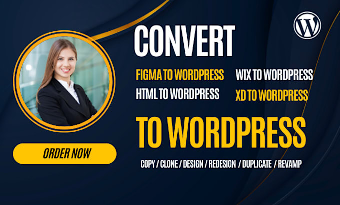 Gig Preview - Convert or clone,migrate xd, psd, wix, squarespace, figma to wordpress