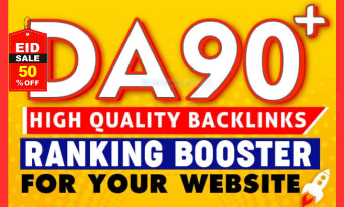 Gig Preview - Da90 high quality backlinks ranking booster for your website