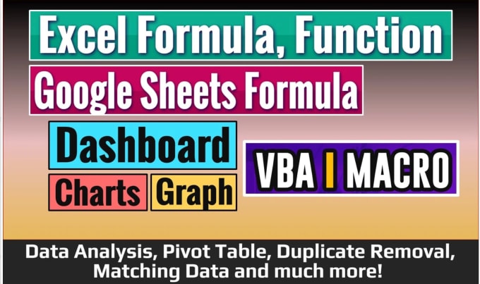 Gig Preview - Excel chart expert from data to impactful visuals