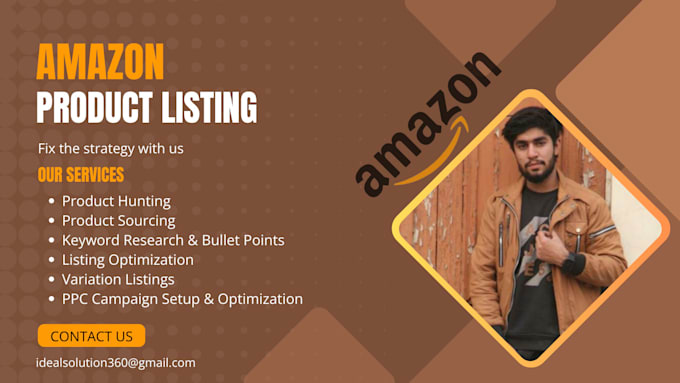 Gig Preview - Do product research and listing for your amazon store