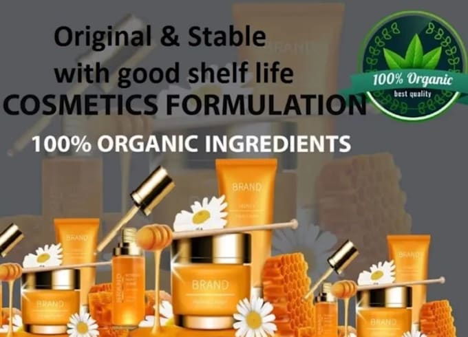 Gig Preview - Formulate organic cosmetics, pharma products herbal remedies