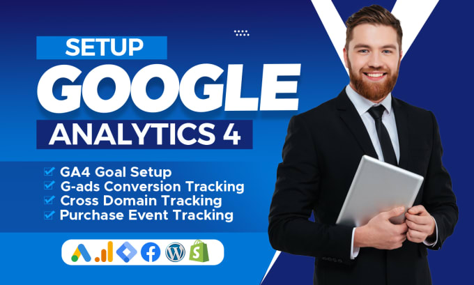 Gig Preview - Fix or setup google analytics ga4 ecommerce shopify server side tracking