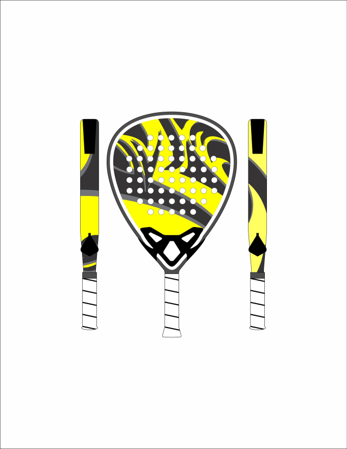 Gig Preview - Make 2d padel racket designs for your brand