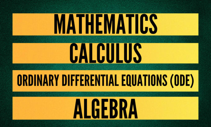 Gig Preview - Solve trigonometry, algebra, and calculus problems