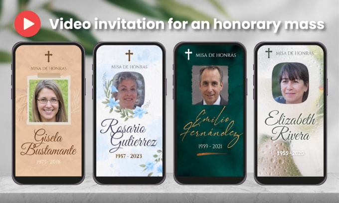 Gig Preview - Create a video invitation for the honorary mass