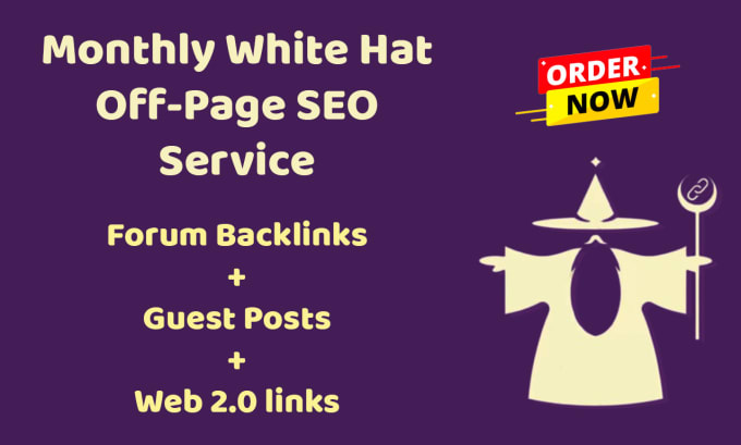 Gig Preview - Do monthly off page SEO with high DR da backlinks