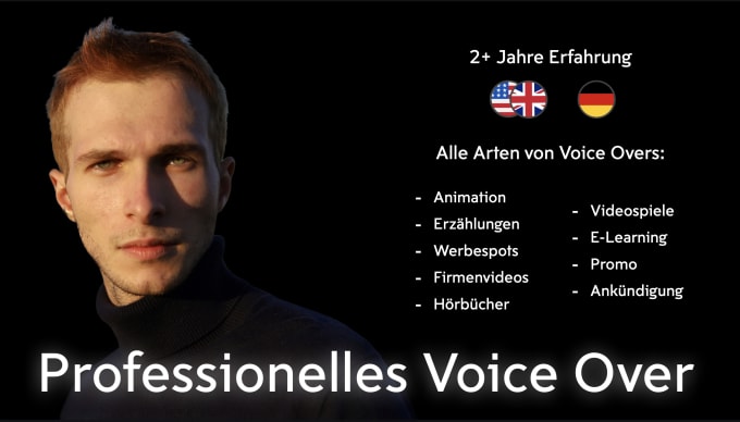 Gig Preview - Do voice overs in german