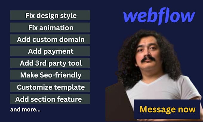 Gig Preview - Fix webflow error style design bug animation SEO