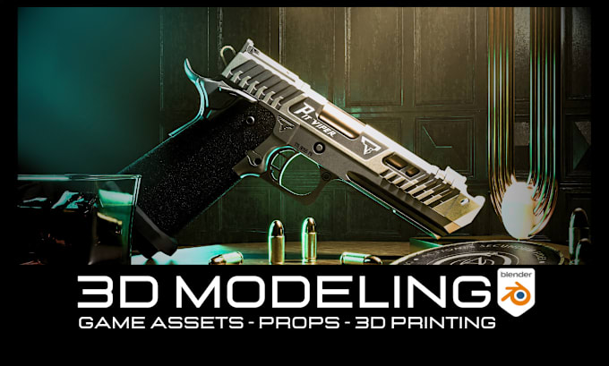 Gig Preview - Do 3d modeling for your game assets, props or 3d printing