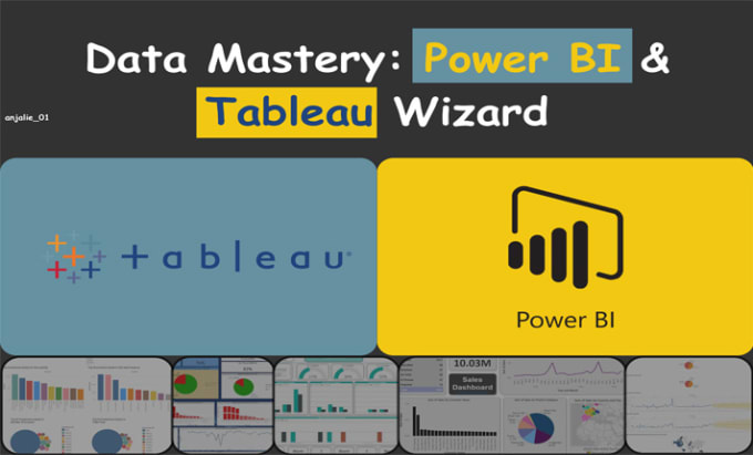 Gig Preview - Create visually stunning power bi and tableau dashboards for your data