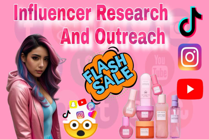 Gig Preview - Research, outreach, and manage influencer marketing campaign