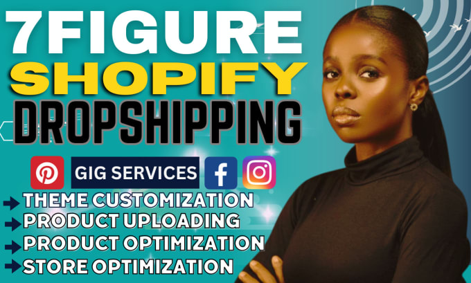 Gig Preview - Build 7 figure shopify dropshipping store, digital product shopify store