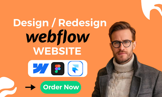 Gig Preview - Design redesign webflow or framer website, figma to framer webflow website