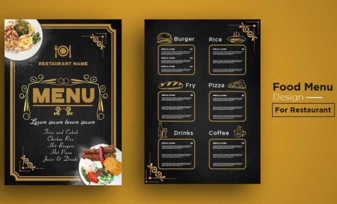 Gig Preview - Create a professional restaurant menu design